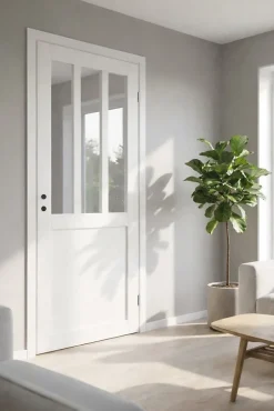 Gd Menuiseries Bloc Porte Atelier Blanc H204 X L83 Côte Tableau P.gauche- Bloc Porte