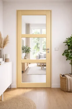 Gd Menuiseries Bloc Porte<Bloc Porte Ayous Vitrage Transparent H204 X L73 Côte Tableau P.gauche, Poignee Pomerol