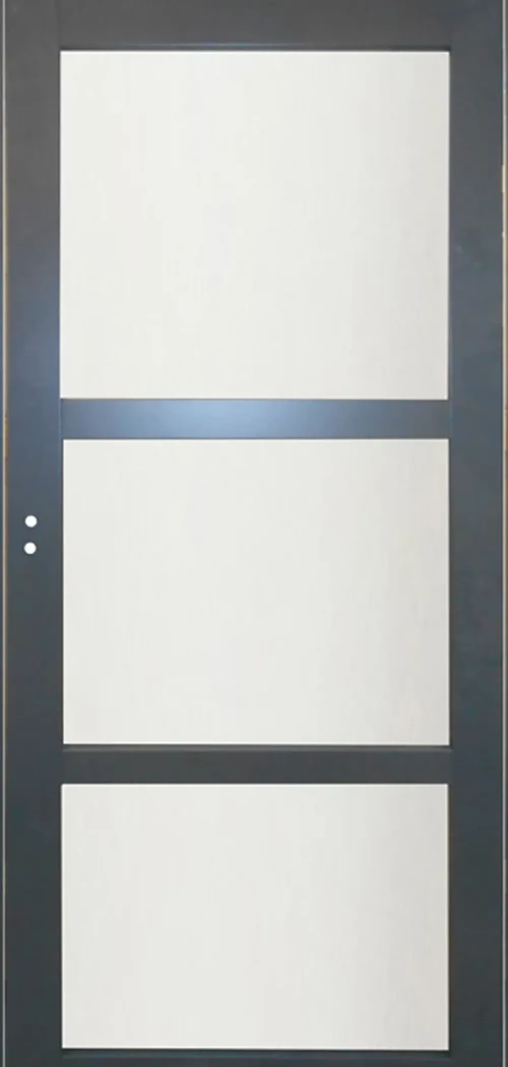 Gd Menuiseries Bloc Porte Blakeria Ral7016 Vitrée H204 X L73 Côte Tableau P.droite- Bloc Porte