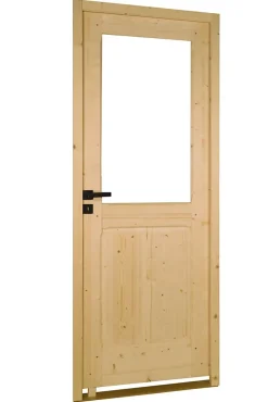 Lynporte Bloc porte bois épicéa ANDROMEDA 1 vitrage 730 droit- Bloc Porte