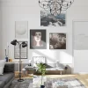 Optimum Bloc Porte Contemporain H. 204 X 93 X 3 cm cadre en aluminium blanc et verre Depoli blanc Poussant Droit- Bloc Porte