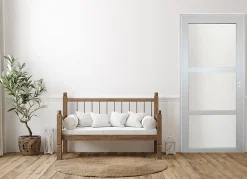 Gd Menuiseries Bloc Porte Greyria Gris Ral7035 Vitrée H204 X L83 Côte Tableau P.gauche- Bloc Porte