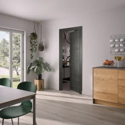 Optimum Bloc Porte<Bloc Porte isotherme PREMIUM Gris anthracite - Poussant droit et ajustable - L830mm