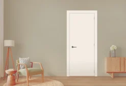 Gd Menuiseries Bloc Porte Lacdor Blanc Ral9010 H204 X L83 Côte Tableau P.gauche- Bloc Porte