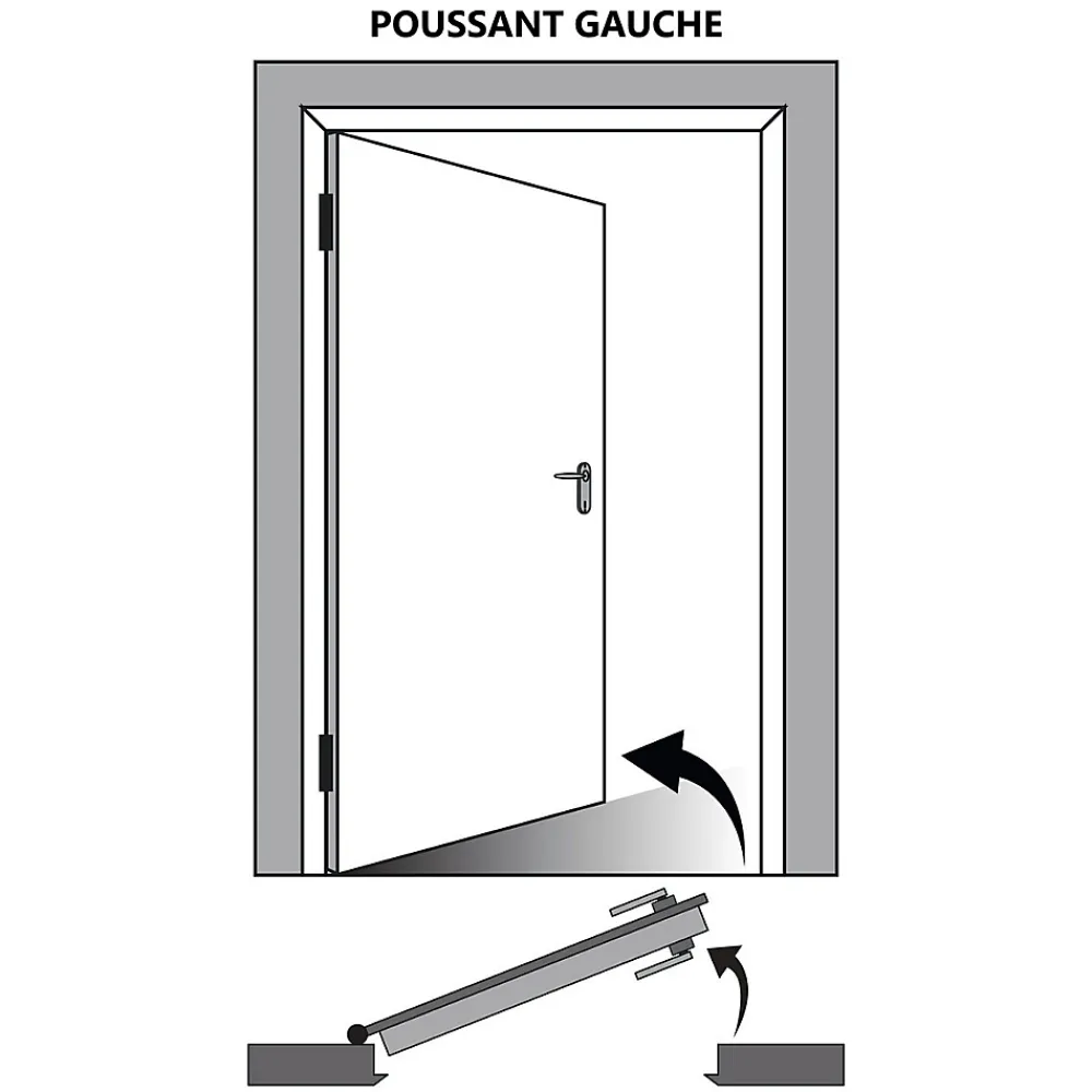Gd Menuiseries Bloc Porte<Bloc Porte Light Walnut H204 X L73 Côte Tableau P.gauche