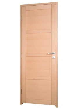 Lynporte Bloc porte NOVA2 4 Panneaux bois hêtre 2040 x 730 Gauche- Bloc Porte