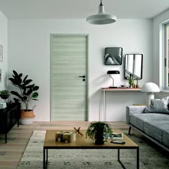 Optimum Bloc Porte Reversible Barbade2 chêne Sauvae H. 204 X 73 X 4 Cm- Bloc Porte