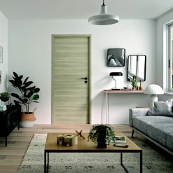 Optimum Bloc Porte<Bloc Porte Reversible Bilbao2 coloris chêne gris clair H. 204 x 73 x 4 Cm