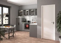 Optimum Bloc Porte reversible blanc H. 204 x 73 x 4 Cm- Bloc Porte