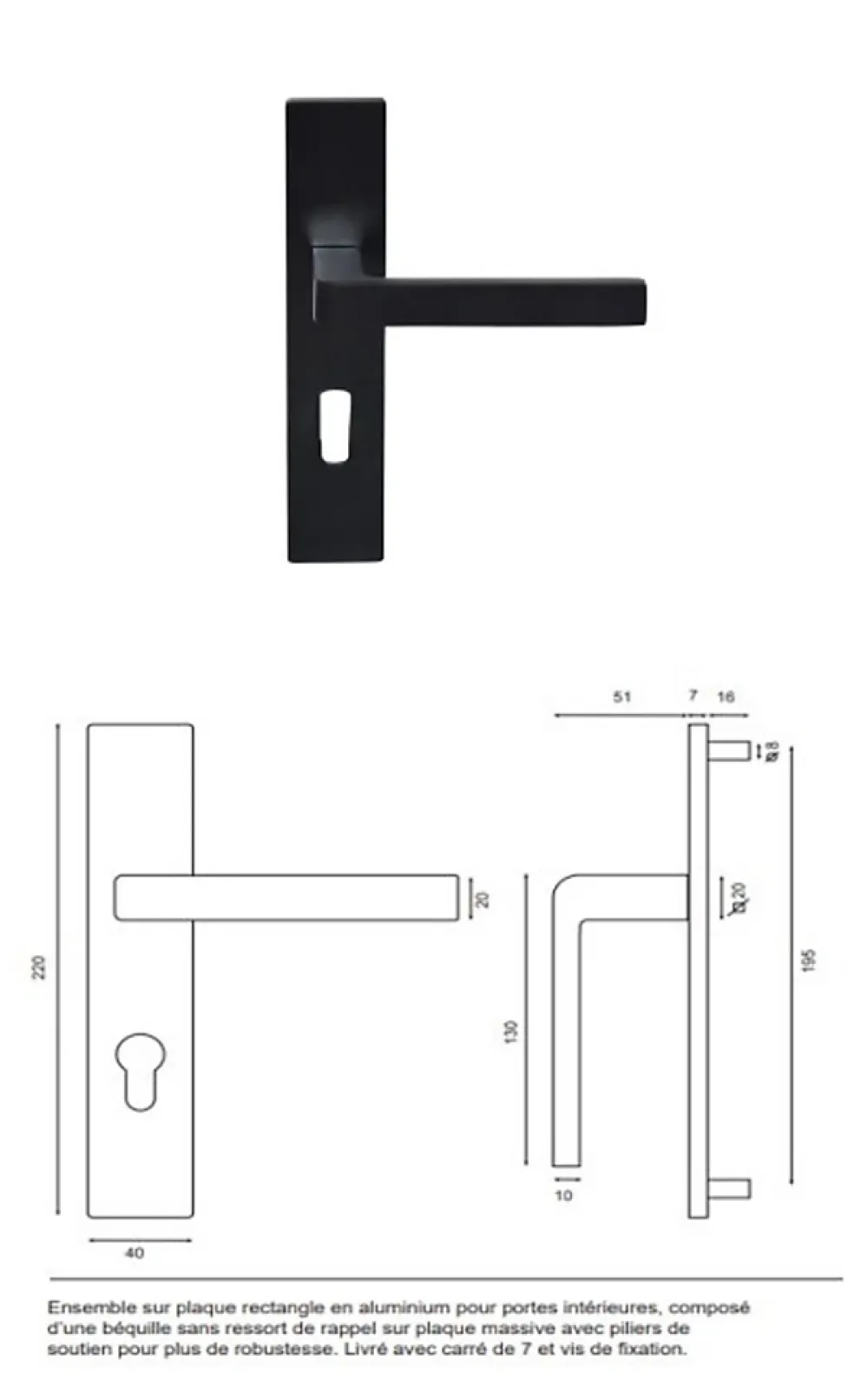 Gd Menuiseries Bloc Porte Telia Noir 4 Panneaux H204 X L83 Côte Tableau P.gauche,poignee- Bloc Porte