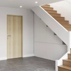 Bloc Porte<Bloc-porte Alpille effet chêne naturel H.204 x l.73 cm, réversible