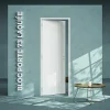 Coulicool Bloc Porte<Bloc-Porte Blanc Laqué Plane H. 204 x l. 73 cm - Poussant Gauche