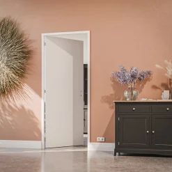 Coulicool Bloc-Porte Blanc Laqué Plane H. 204 x l. 83 cm - Poussant Gauche- Bloc Porte
