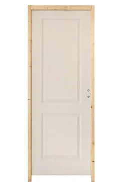 Bloc Porte<Bloc-porte Camargue blanc lisse H.204 x l.83 cm, poussant gauche