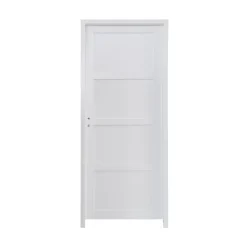 Bloc-porte Connemara 4 panneaux blanc H.204 x l.83 cm, poussant droit- Bloc Porte