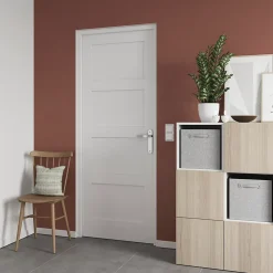 Bloc-porte Connemara 4 panneaux blanc H.204 x l.83 cm, poussant droit- Bloc Porte
