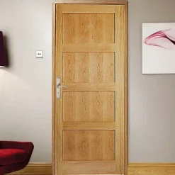 GoodHome Bloc-porte Connemara H.204 x l.83 cm, poussant droit- Bloc Porte