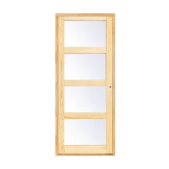 Bloc Porte<Bloc-porte Connemara pin vitré H.204 x l.73 cm, poussant gauche