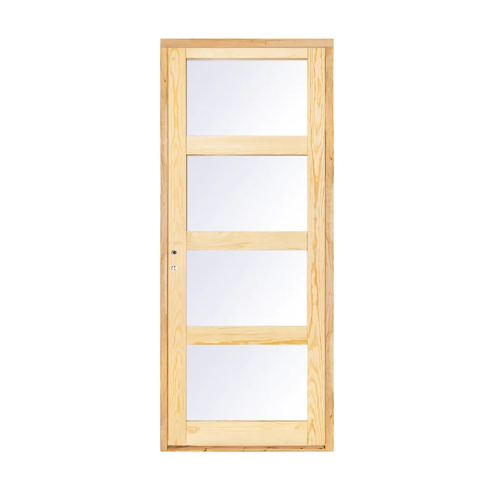 Bloc Porte<Bloc-porte Connemara pin vitré H.204 x l.73 cm, poussant droit
