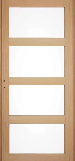 GoodHome Bloc-porte Connemara vitré H.204 x l.73 cm, poussant droit- Bloc Porte