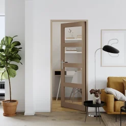 GoodHome Bloc-porte Connemara vitré H.204 x l.73 cm, poussant gauche- Bloc Porte