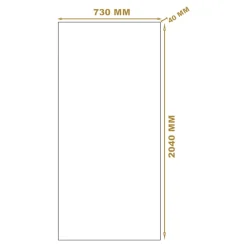 Bloc-porte Exmoor blanc H.204 x l.73 cm, poussant droit- Bloc Porte
