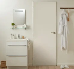 Bloc-porte Exmoor blanc H.204 x l.73 cm, poussant droit- Bloc Porte