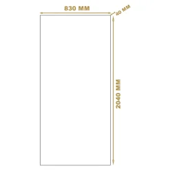Bloc Porte<Bloc-porte Exmoor blanc H.204 x l.83 cm, poussant droit