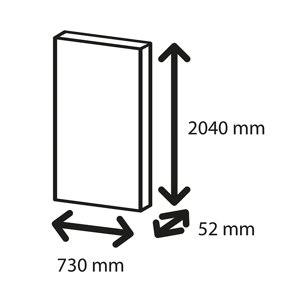 Bloc-porte Exmoor gris H.204 x l.73 cm, poussant droit- Bloc Porte