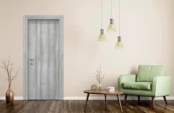Bloc-porte Exmoor gris H.204 x l.83 cm, poussant droit- Bloc Porte
