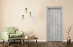 Bloc-porte Exmoor gris H.204 x l.83 cm, poussant gauche- Bloc Porte