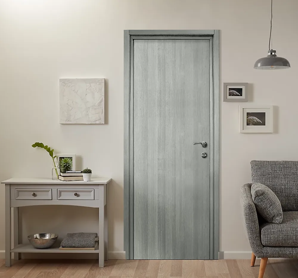Bloc-porte Exmoor gris H.204 x l.83 cm, poussant gauche- Bloc Porte