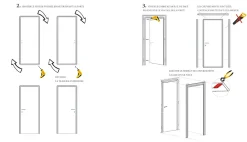Ekasa Bloc-porte fin de chantier START Noyer, H.204 l.73cm, réversible- Bloc Porte