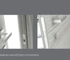 Ekasa Bloc-porte fin de chantier START Noyer, H.204 l.73cm, réversible- Bloc Porte