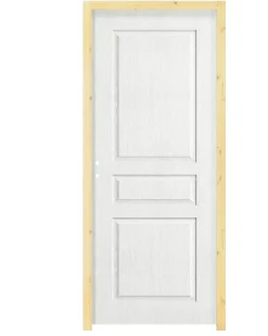 Bloc-porte Ordesa postformé 3 panneaux blanc H.218 x l.83 cm, poussant gauche- Bloc Porte
