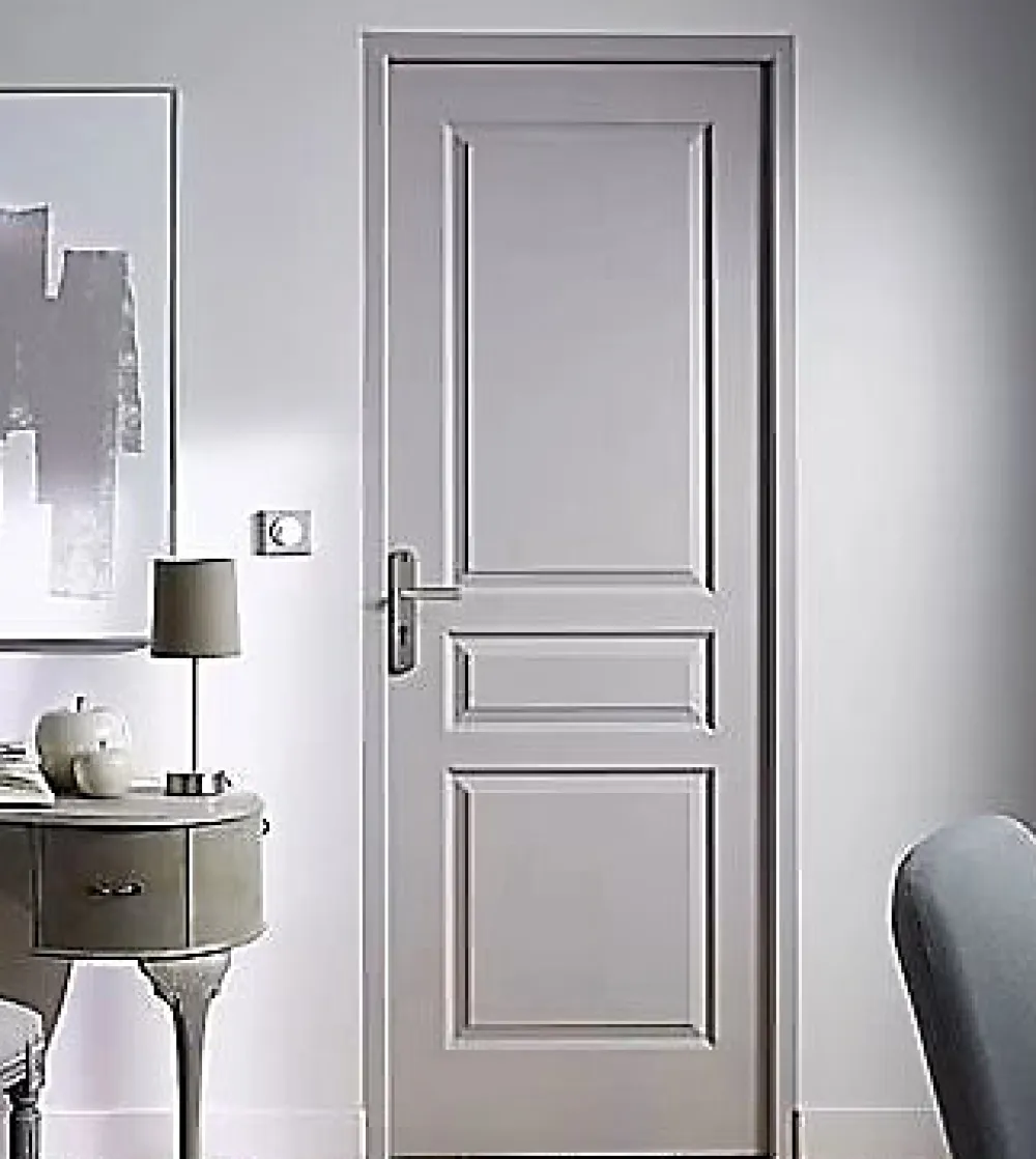 Bloc-porte Ordesa postformé 3 panneaux blanc H.218 x l.83 cm, poussant gauche- Bloc Porte