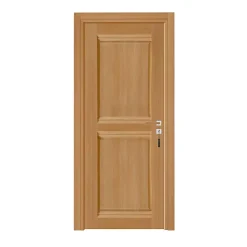 Reivilo Bloc-porte pose fin de chantier Premium Classic 2 panneaux, H.204 x l.93 cm, aspect chêne naturel, réversible- Bloc Porte