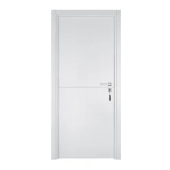 Reivilo Bloc-porte pose fin de chantier Premium Riva, H.204 x l.83 cm, aspect chêne blanc, réversible- Bloc Porte
