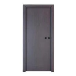 Reivilo Bloc Porte<Bloc-porte pose fin de chantier Premium Miro avec poignée Exclusive noire, H.204 x l.93 cm, aspect chêne cendré, réversible