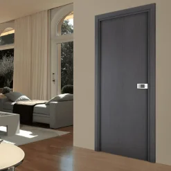 Reivilo Bloc-porte pose fin de chantier Premium Miro, H.204 x l.83 cm, aspect chêne cendré, réversible- Bloc Porte