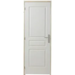 Bloc-porte post-formé 3 panneaux H.204 x l.73 cm, poussant droit- Bloc Porte