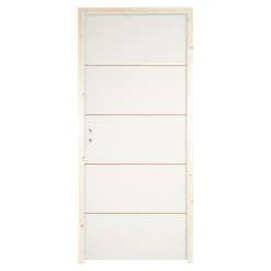 Bloc Porte<Bloc-porte Slot blanc H.204 x l.73 cm, poussant droit