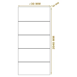 Bloc Porte<Bloc-porte Slot blanc H.204 x l.73 cm, poussant droit