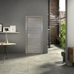 Bloc-porte Summa gris clair H.204 x l.73 cm, poussant droit- Bloc Porte
