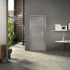 Bloc Porte<Bloc-porte Summa gris clair H.204 x l.83 cm, poussant gauche