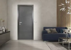Bloc Porte<Bloc-porte Summa gris H.204 x l.73 cm, poussant droit