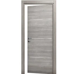 Bloc-porte Triaconta gris clair H.204 x l.73 cm, poussant droit- Bloc Porte