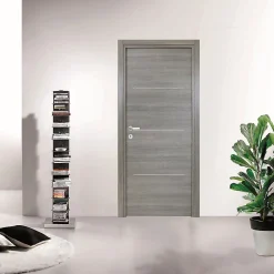 Bloc Porte<Bloc-porte Triaconta gris clair H.204 x l.83 cm, poussant droit