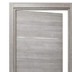 Bloc Porte<Bloc-porte Triaconta gris clair H.204 x l.73 cm, poussant gauche