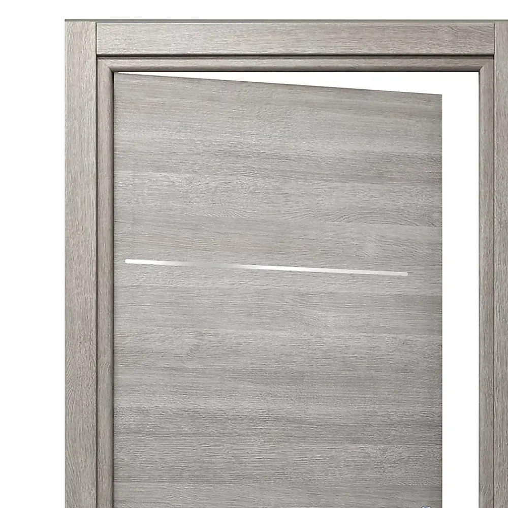 Bloc Porte<Bloc-porte Triaconta gris clair H.204 x l.73 cm, poussant gauche